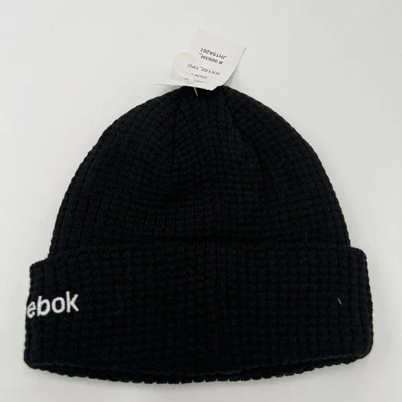 Reebok Boston Bruins Face Off Collection Beanie Hat Black NHL Hockey - Picture 2 of 6